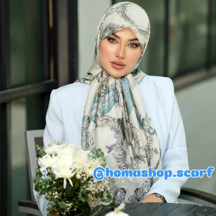 روسری نخ کتان تابستانه