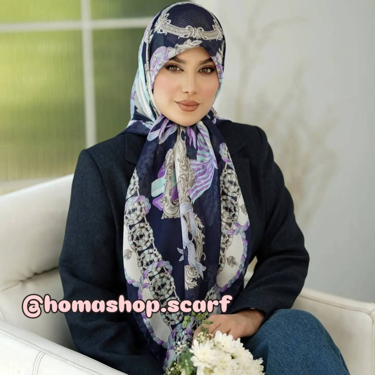 روسری نخ کتان تابستانه