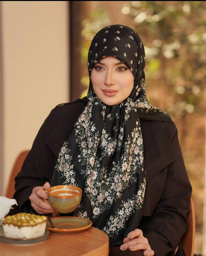 روسری ابریشم توییل (شکوفه)