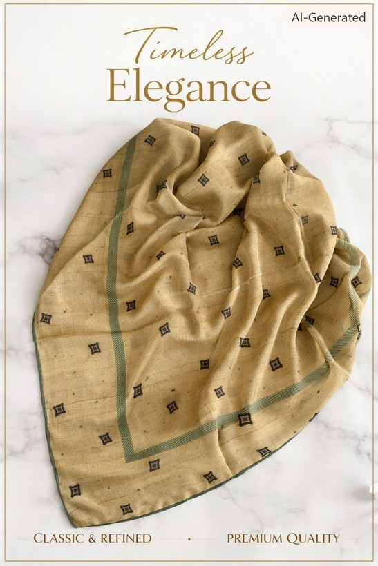روسری حریر نخ
